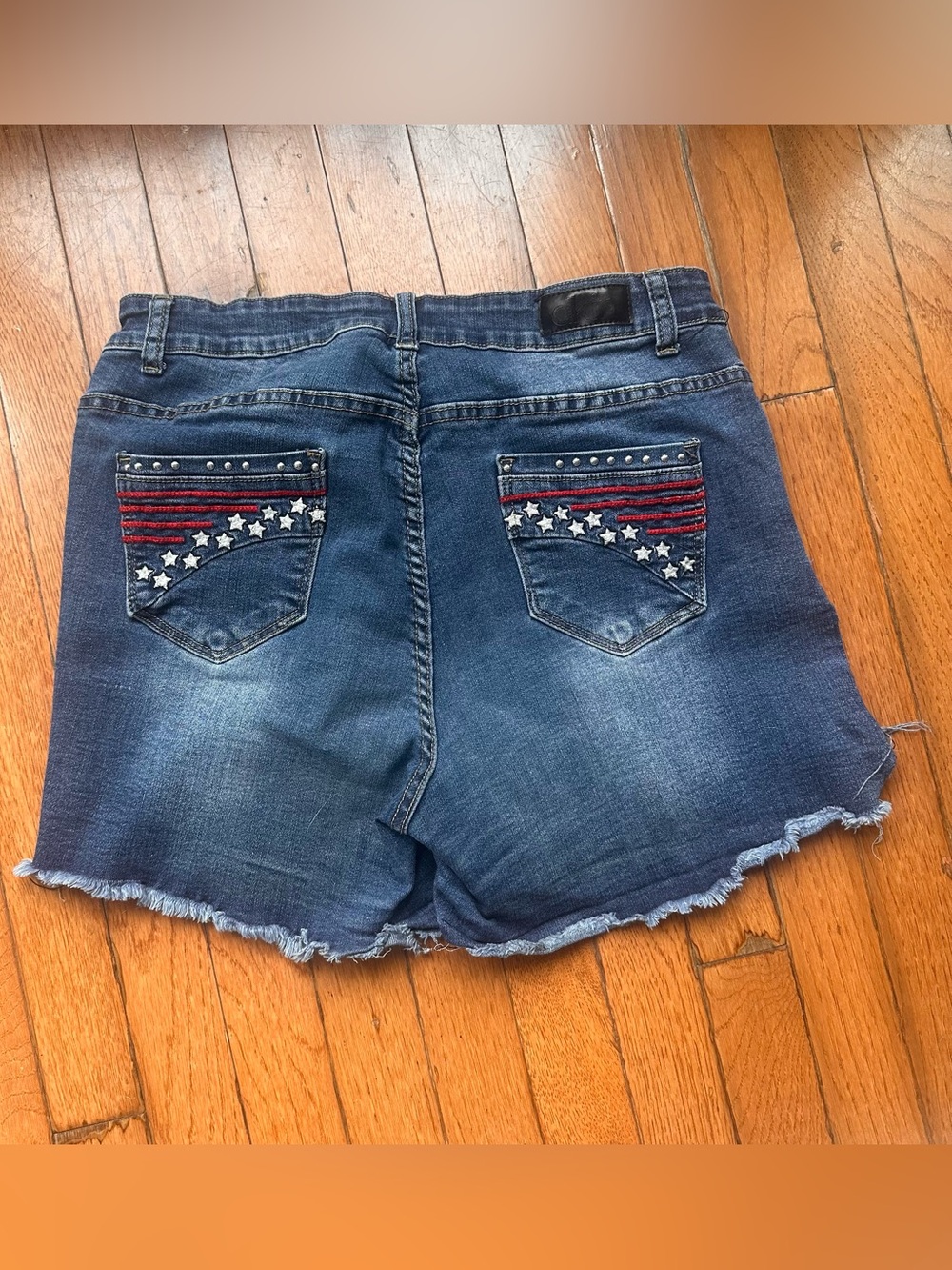 DKIN Denim Plus Size Stars & Striped Shorts Size 14W